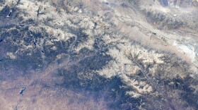 Sequoia and Kings Canyon national parks as photographed from space by NASA astronaut Megan McArthur