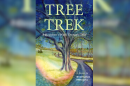 Close up of "Tree Trek" book with art by the author, Stephanie Mirocha