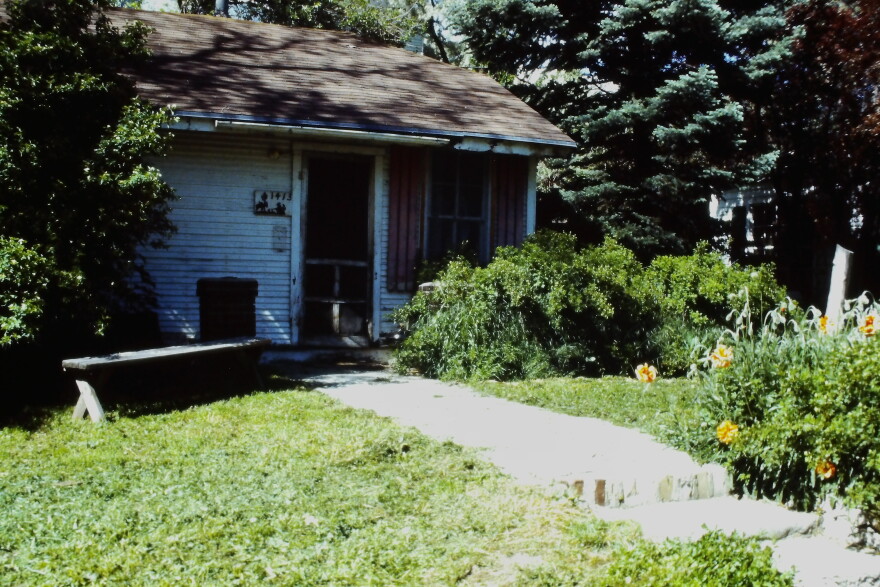 Old cabin and yard.