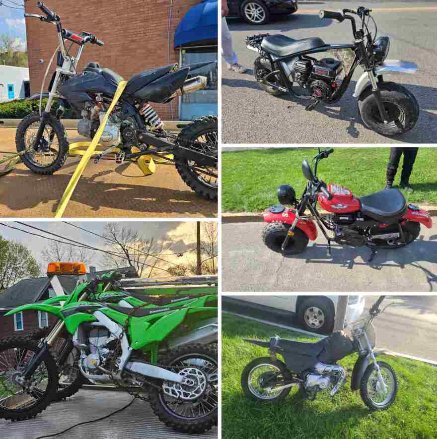 Seven illegal dirt bikes were taken off the streets by Syracuse police