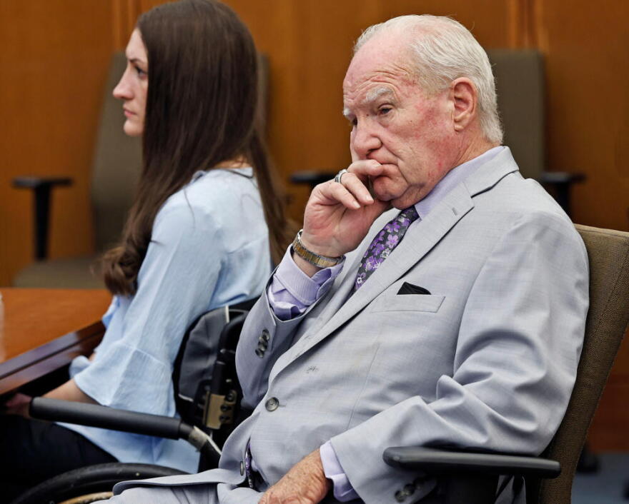 Lindsay Clancy and attorney Kevin Reddington watch as Judge William Sullivan tells the jury to keep discussing a possible verdict after jurors said for a second time they couldn't agree whether Lindsay Clancy was criminally responsible for killing her three children in 2023 on Sept. 2 in Plymouth, Mass. 