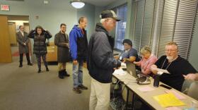 Voters cast ballots