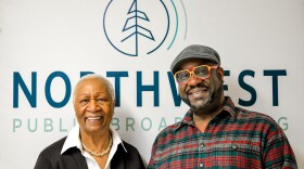 Terry and Kwasi Buffington at NWPB. (Credit: Connor Henricksen / NWPB)