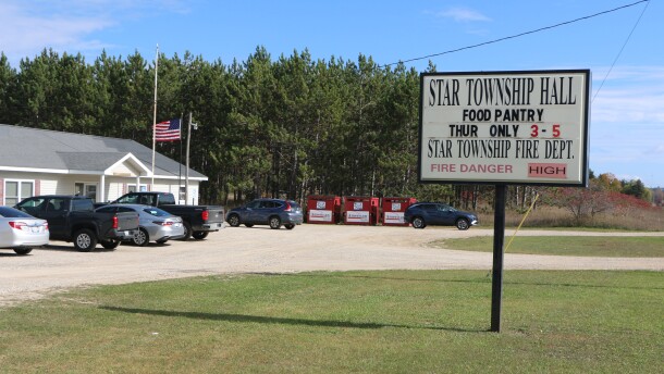 Star Township Hall is seen in Antrim County. The township has 1,028 residents.