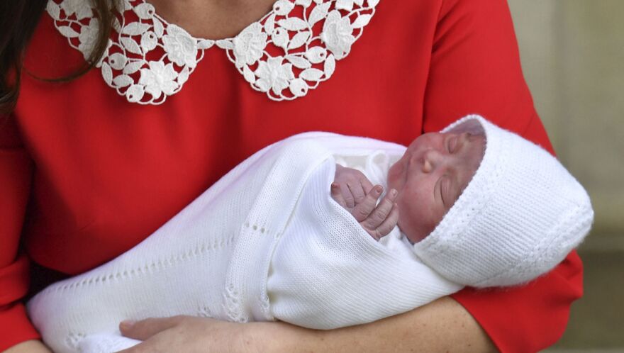 The Duchess of Cambridge gave birth Monday to a healthy baby boy — a third child for Kate and Prince William and fifth in line to the British throne.