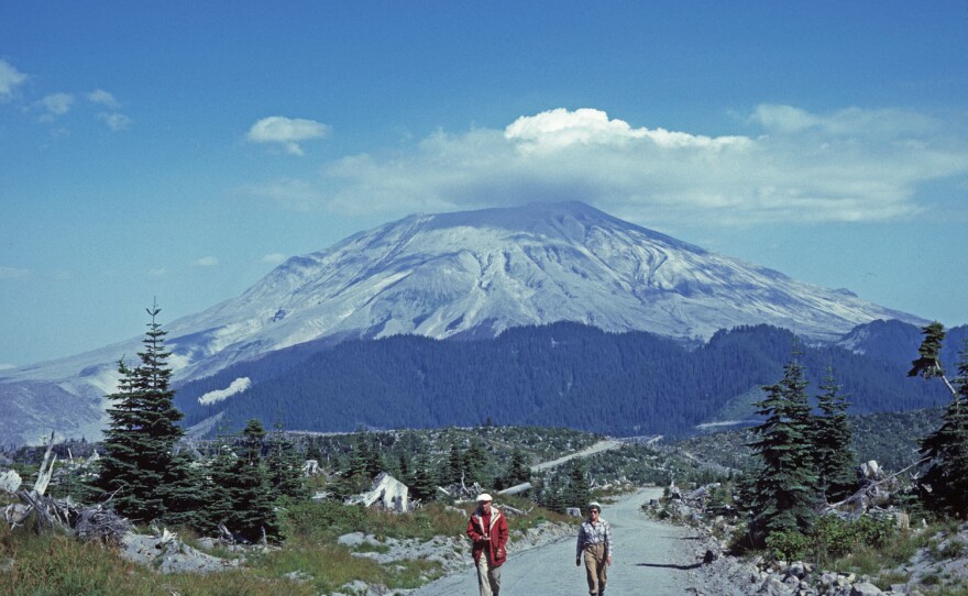 Ty and Marianna Kearney returned to their volcano observation post in August 1980.