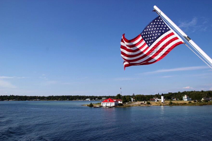 Whiskey Point, at the west end of the harbor at Beaver Island.