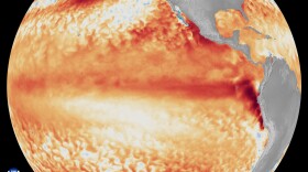 photo of Pacific water temperatures