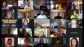 Screenshot of Bustos virtual office opening Zoom meeting 