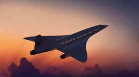 A Boom Supersonic Overture is seen in a photo shared by the company on social media.