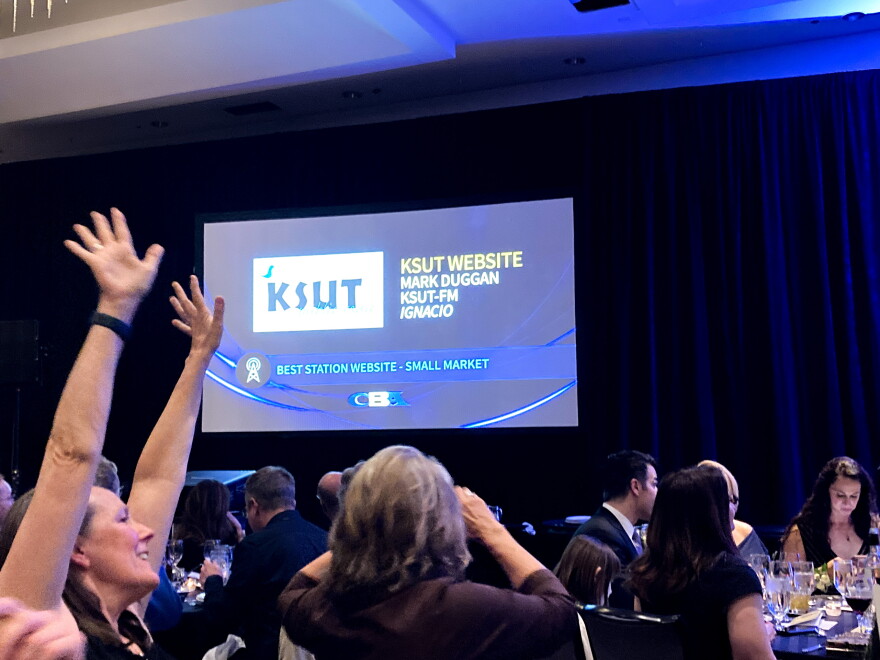KSUT wins "Best Small Market Radio Station Website" at the annual Colorado Broadcaster's Association awards gala in Denver.