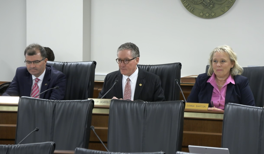 Senate Education Committee Chairman Greg Hembree, R-Myrtle Beach, discusses a new school voucher bill during the Dec. 10, 2024, Senate Education K-12 subcommittee hearing. A new bill, set to replace a similar law overturned by the state Supreme Court, is set to move through the Senate early next year.