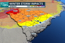 Winter Storm Impact map graphic
