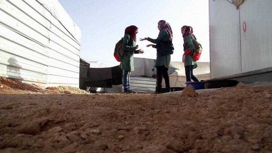 She filmed her friends going about their daily routine in the camp.