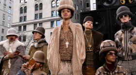 Models pose at the end of the Marc Jacobs Runway Show at Park Avenue Armory on February 16, 2017 in New York City. In the past, Jacobs has been criticized for culturally insensitive runway shows. This year marked a change.