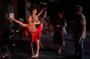 Dancers from the National Ballet of Cuba practice under the direction of National Ballet Director Viengsay Valdes, center, in Havana, Cuba, Friday, Aug. 21, 2026.