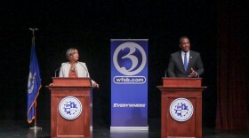 The 5th District Congressional debate between Democratic incumbent Jahana Hayes and Republican challenger George Logan at Naugatuck Valley Community College in Waterbury, Conn., on Wednesday October 9, 2024.