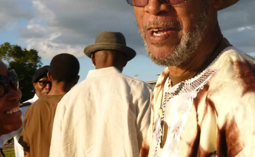 Osei at a festval