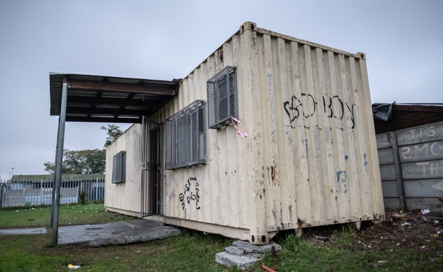 A shipping container in the Scottsdene neighborhood of Cape Town is being transformed into the second Hot-Spot Library.