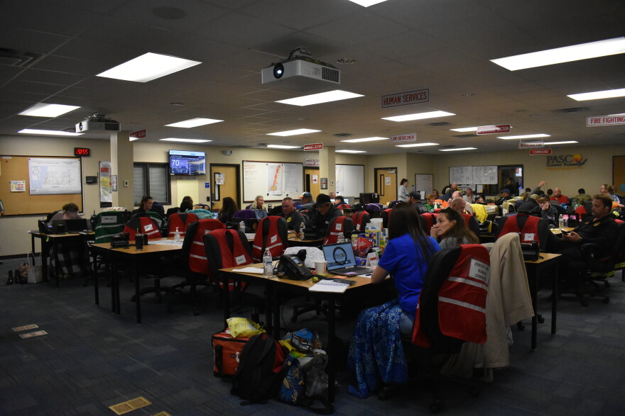 Inside the Pasco County Emergency Operations Center.