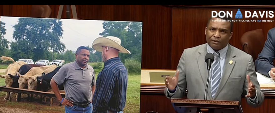 Screenshot of Davis speaking on the floor