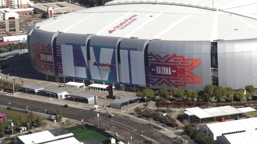 State Farm Stadium in Glendale 