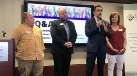 Fort Lauderdale Mayor Dean Trantalis, center, is featured in the documentary and answered audience questions after the screening June 26, 2018.