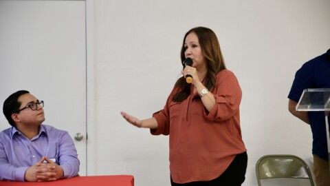 Adelita Grijalva, a candidate for Arizona Congressional District 7, spoke on the issue of housing.