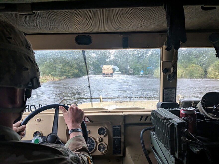 The North Carolina National Guard was deployed to help in the fight against Florence.