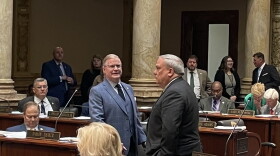 L to R- Senate Majority Floor Leader Damon Thayer and Senate President Robert Stivers