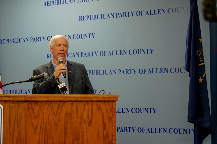 Tom Harris gave a concession speech on his run for Allen County Commissioner at the Allen County Republican headquarters on Tuesday. Harris emphasized that this did not signal the end of his time working with the county, but rather the beginning.