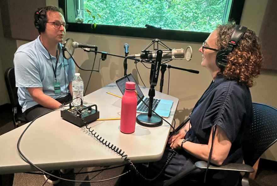WYSO guest conductor Case Scaglione in conversation with IPR's Christy L'Esperance.