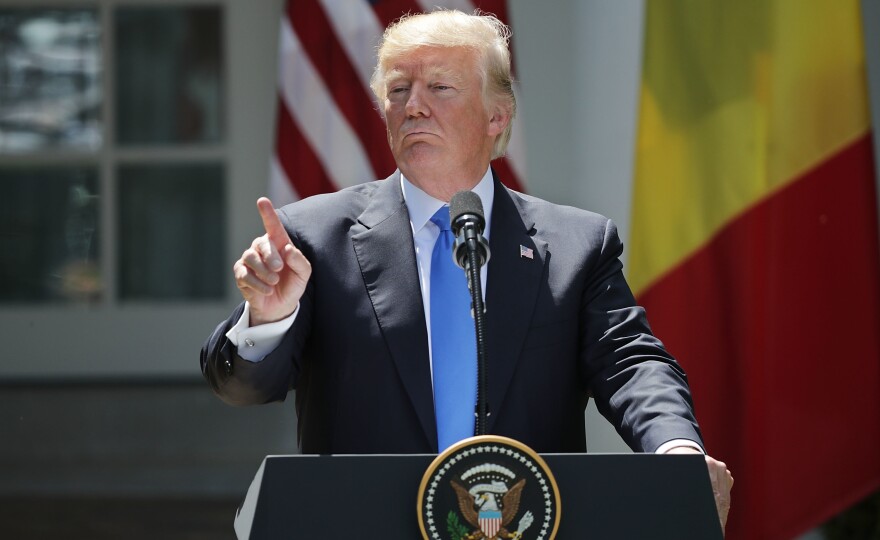During a joint news conference later Friday afternoon in the Rose Garden, President Trump had harsher words for Qatar.