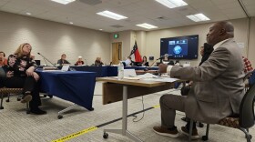 Heather Boyd (left) faces off with attorney Eugene Ellison over allegations that Asheville Vice Mayor Antanette Mosley is ineligible to run for City Council.