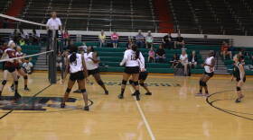 Arsenal Tech volleyball team plays a match.