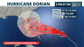 Hurricane Dorian Forecast Cone