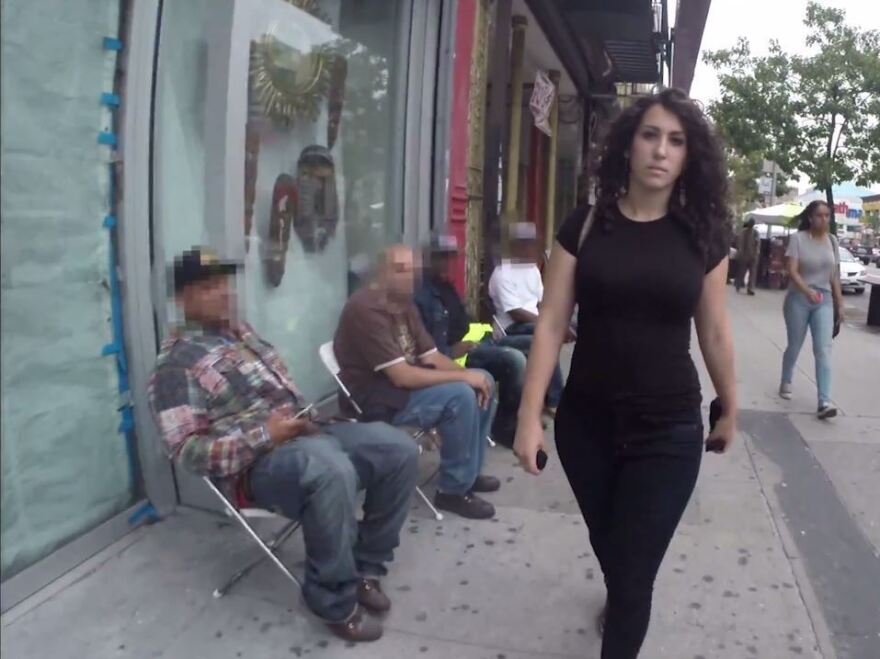 "10 Hours of Walking in NYC as a Woman" shows the harassment actress Shoshana B. Roberts faces on the streets of New York. After the video went viral, Roberts began to receive violent threats.