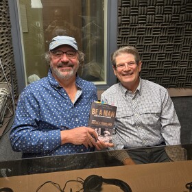 Roland Russell (left) and Gordon McConnell at the YPR studios