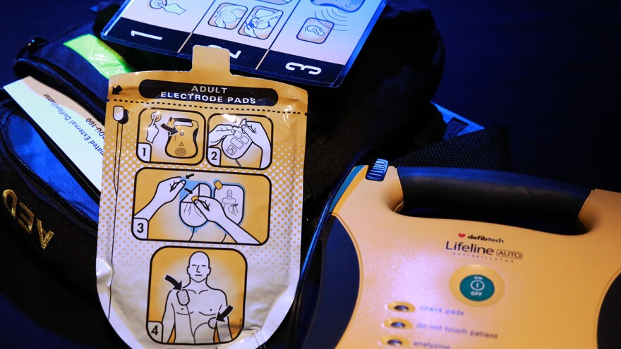 an automated external defibrillator device