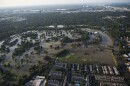 An aerial view of the flooding caused by Hurricane Harvey in Houston, Texas, Aug. 31, 2017. Hurricane Harvey formed in the Gulf of Mexico and made landfall in southeastern Texas, bringing record flooding and destruction to the region.