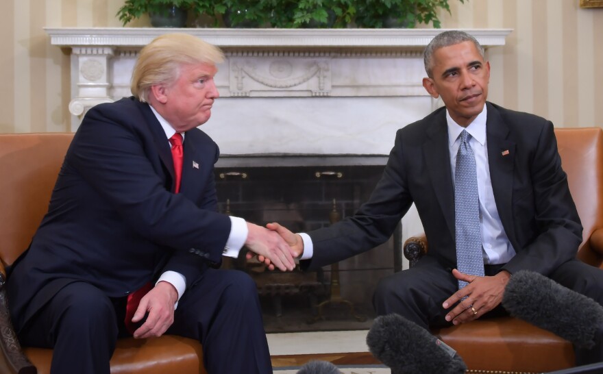 Trump Wants A Fight With Obama. Here's Why He Might 'Be Careful' What He Wishes For | WUNC