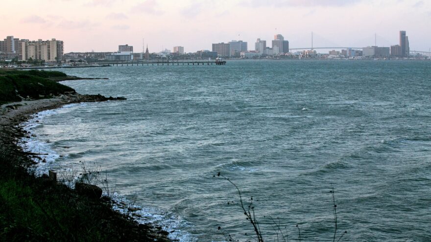 The city of Corpus Christi is seen on March 4.