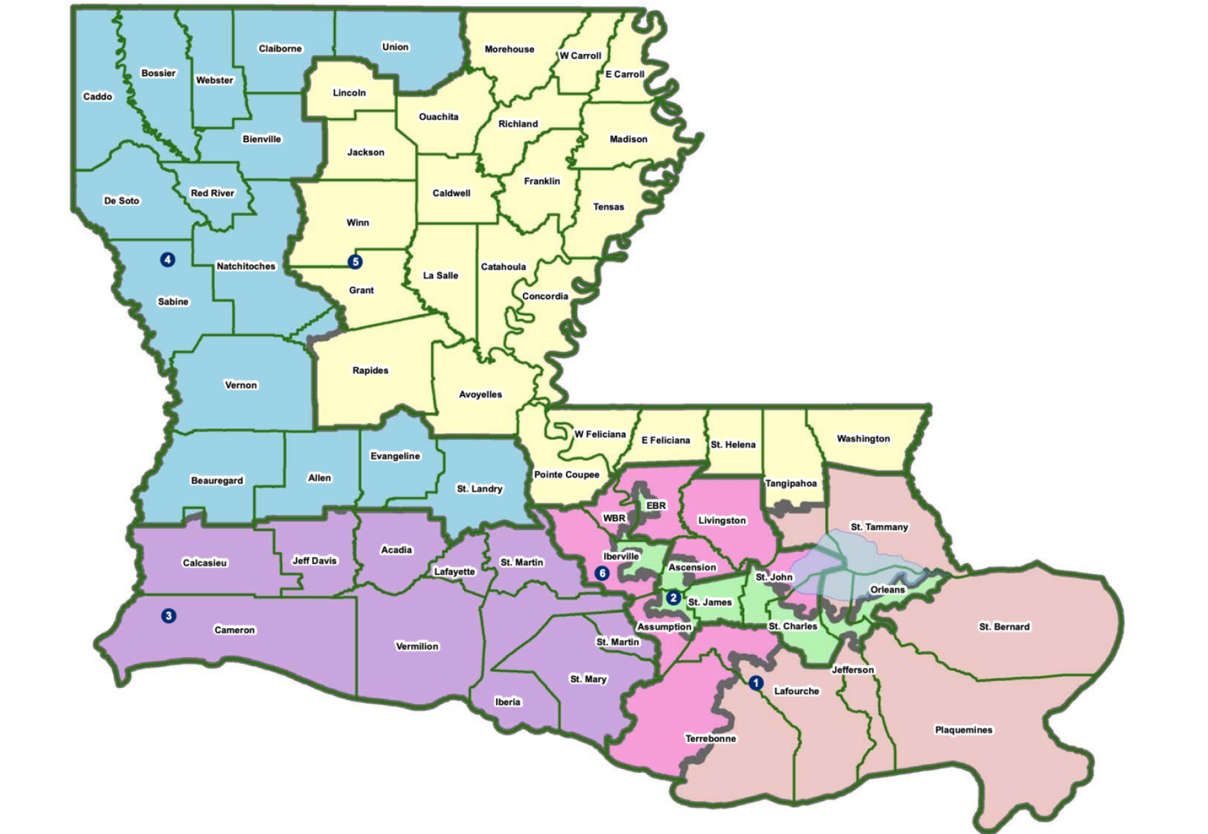 7 maps the Louisiana Legislature will consider for new congressional ...