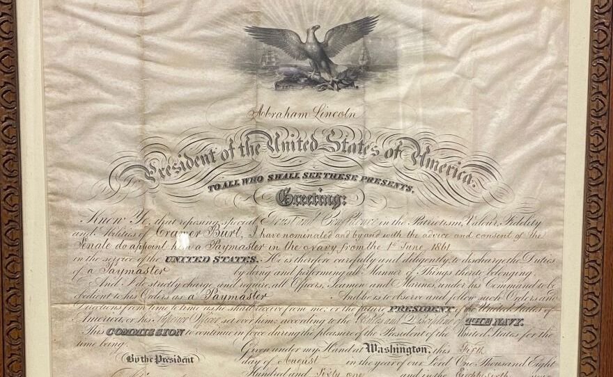 papers and documents of a Colonel Cramer Burt