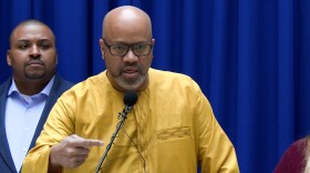 Indiana education and faith leaders, like Rev. Ivan Hicks, spoke against a Senate bill that targets discussion of race in class curricula during a press conference Tuesday – the day before lawmakers expect to hear it.