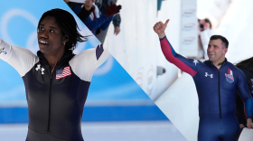 Olympic speed skater Erin Jackson and Olympic bobsled pilot Frank Del Duca were selected as U.S. flag bearers for the 2026 Winter Olympics.