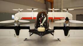 Airbus displayed the Vahana prototype at a trade association event in Pendleton on Oct. 3, 2019.