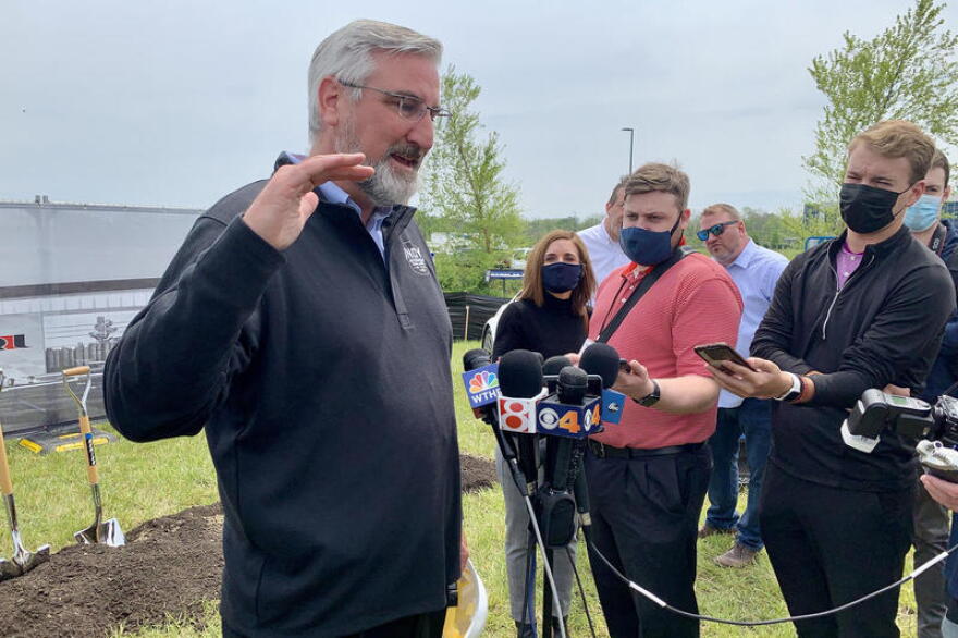 The average number of new COVID-19 cases is nearly triple what it was a month ago, the biggest increase since April 2020. Holcomb did not reimpose COVID-19 restrictions, and said the situation is very different.