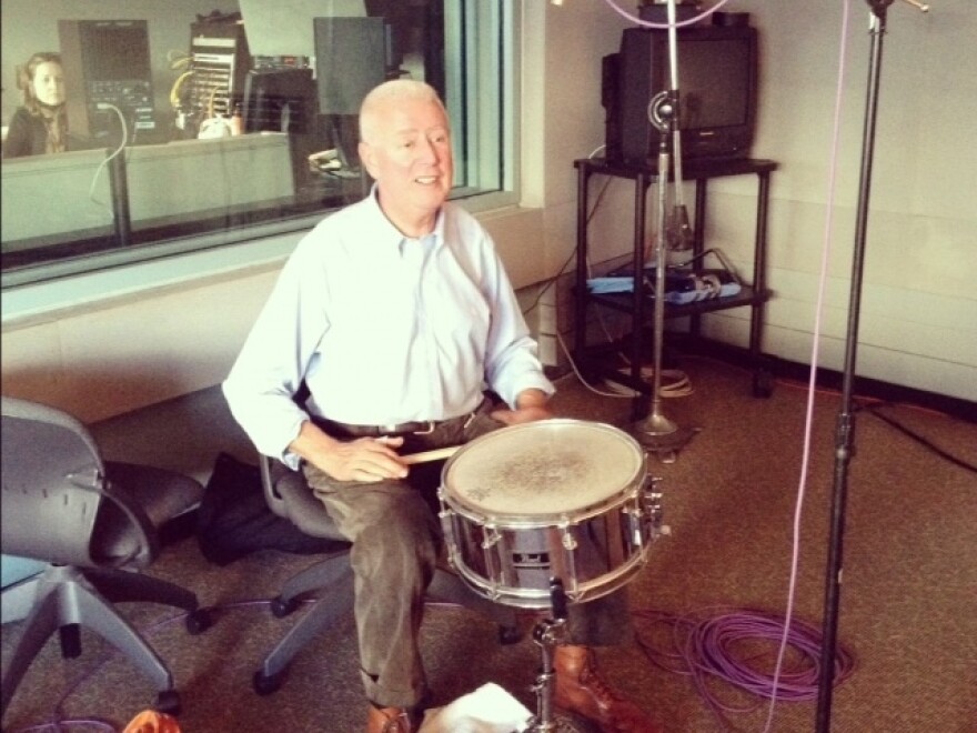 Han Bennink performs in the <em>Fresh Air</em> studio.