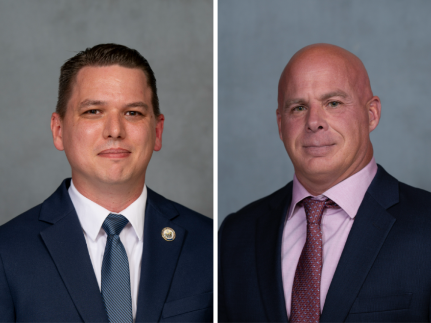 Democrat Joshua Irby (left) and Republican Saline County Sheriff Rodney Wright (right) are vying to represent District 16 in the Arkansas Senate.